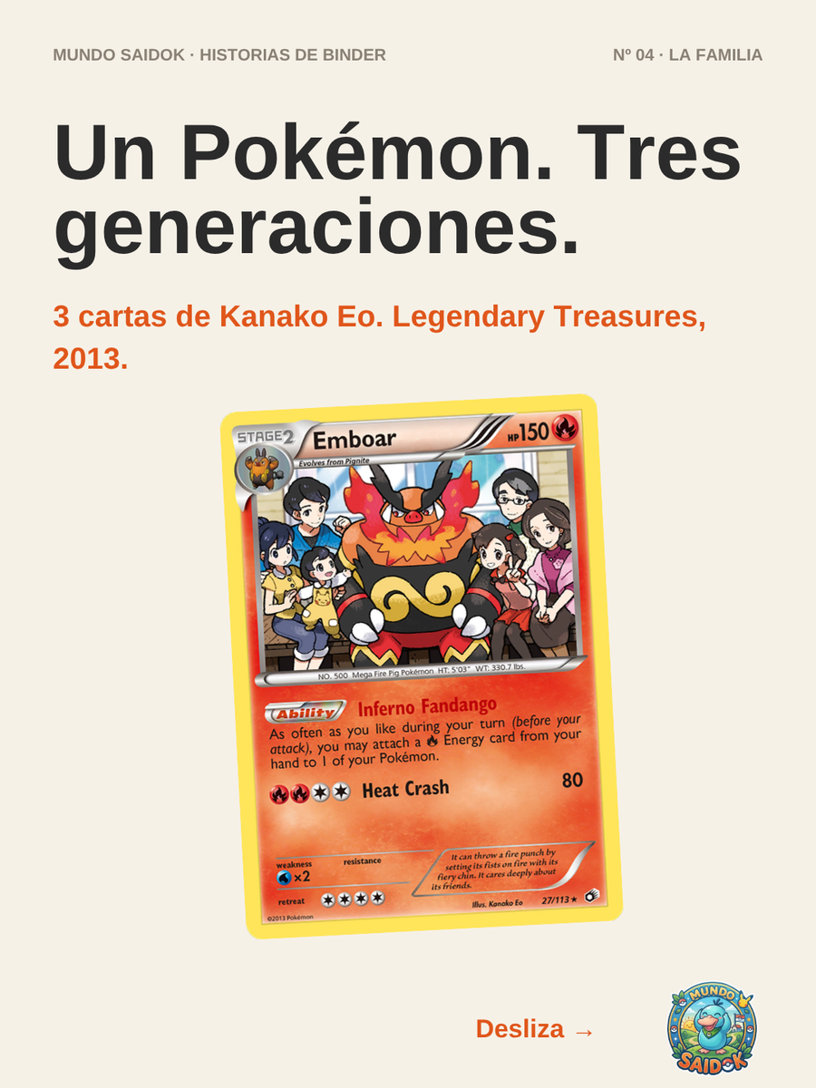 La Familia: la historia de Tepig, Pignite y Emboar en Legendary Treasures