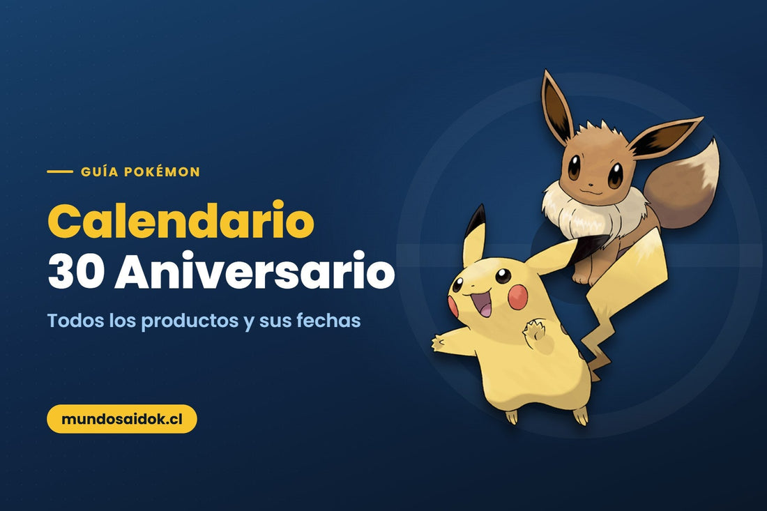 Portada de la guía: Calendario 30 Aniversario — Todos los productos y sus fechas | Mundo Saidok