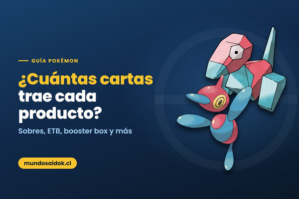 Cuántas cartas trae cada producto de Pokémon TCG