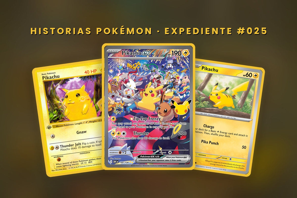 Cartas de Pikachu (Base Set, 30th Celebration y 151) — Historias Pokémon, expediente #025