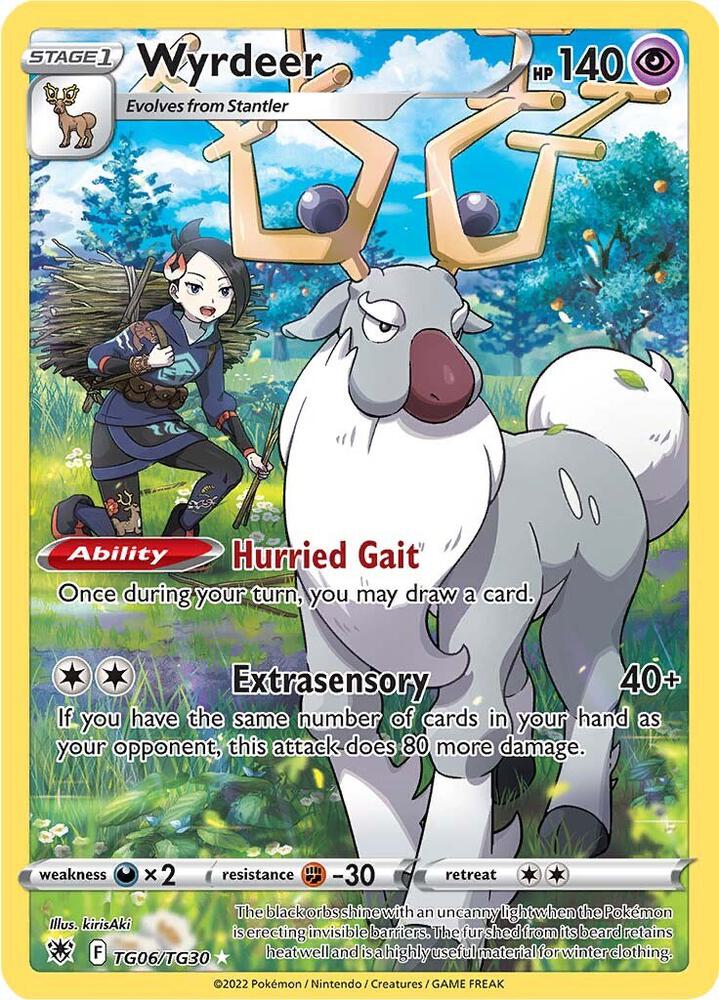 Carta Pokémon Wyrdeer TG06/TG30