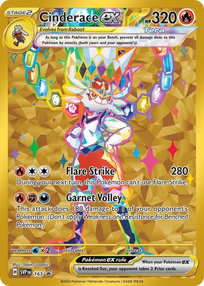 Carta Pokémon Cinderace ex - 163 163