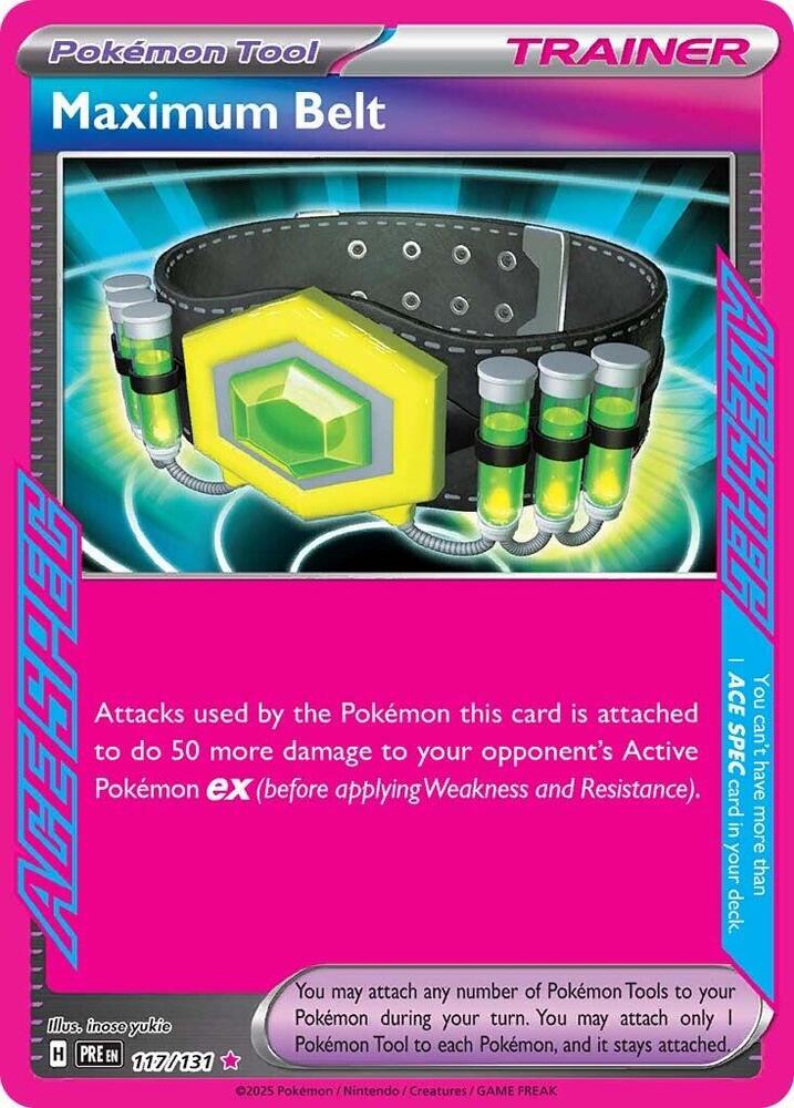 Carta Pokémon Maximum Belt 117/131