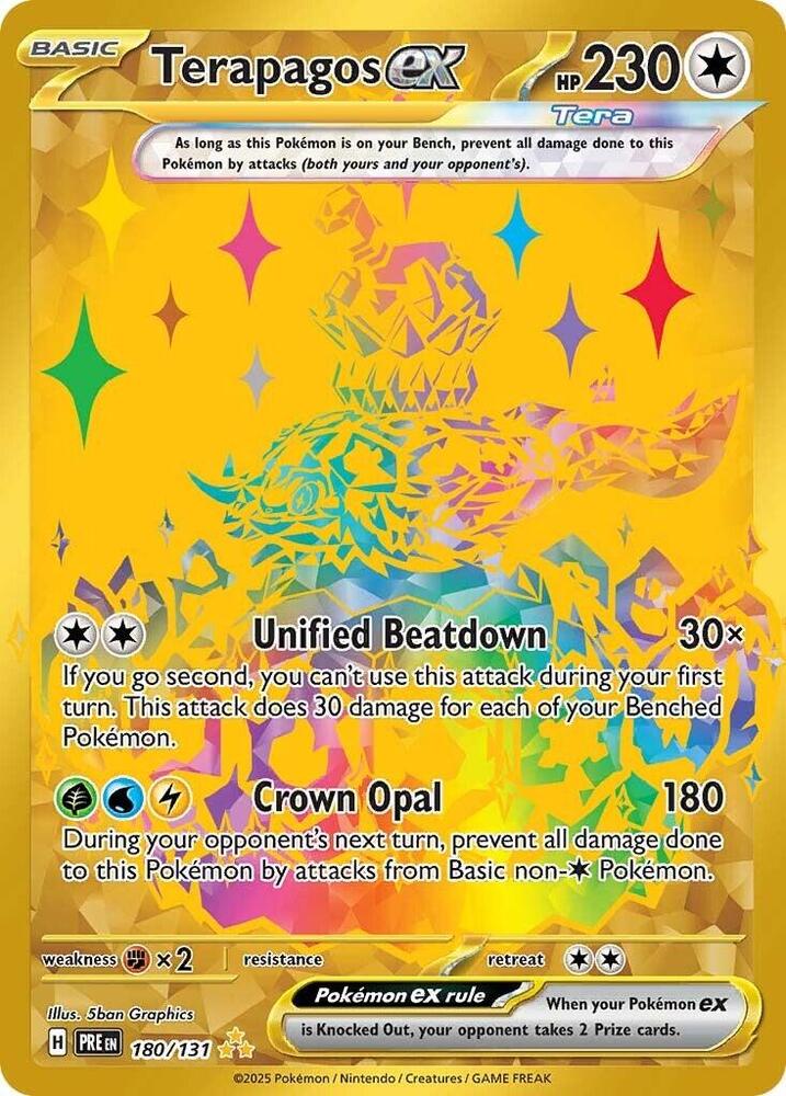 Carta Pokémon Terapagos ex - 180/131 180/131