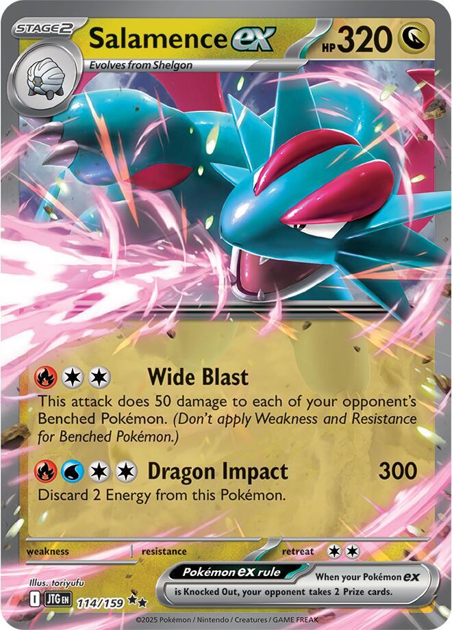 Carta Pokémon Salamence ex - 114/159 114/159