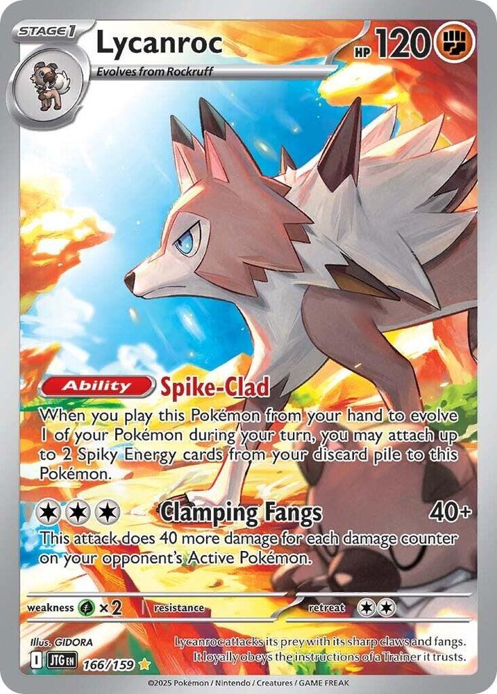 Carta Pokémon Lycanroc - 166/159 166/159