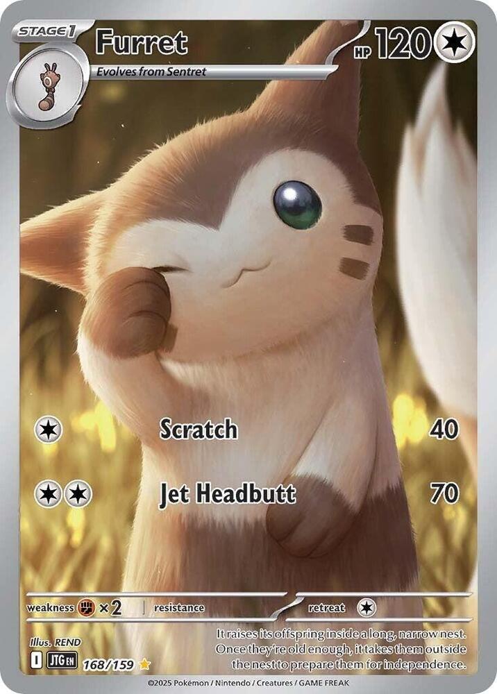 Carta Pokémon Furret - 168/159 168/159