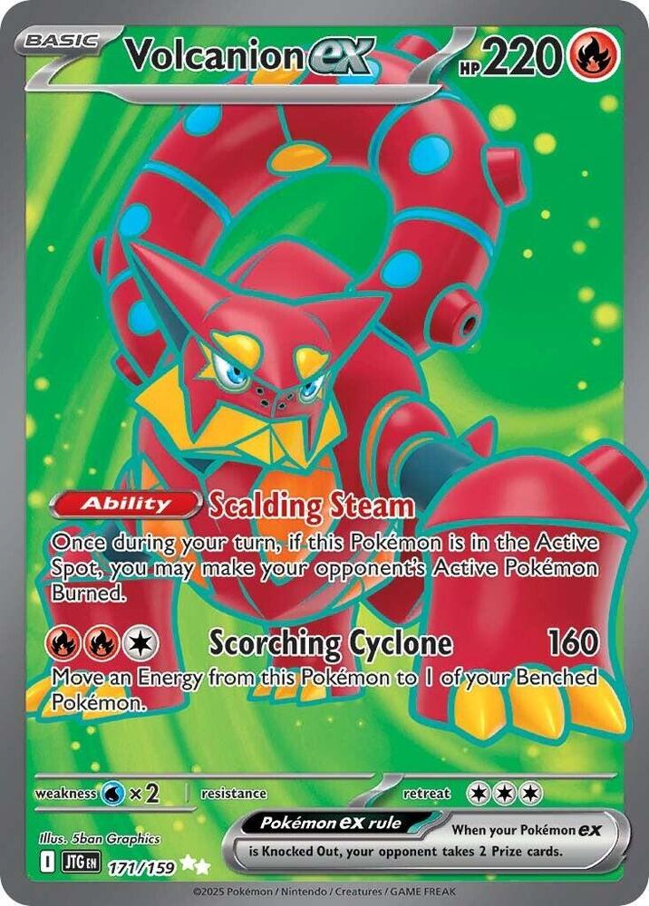 Carta Pokémon Volcanion ex - 171/159 171/159