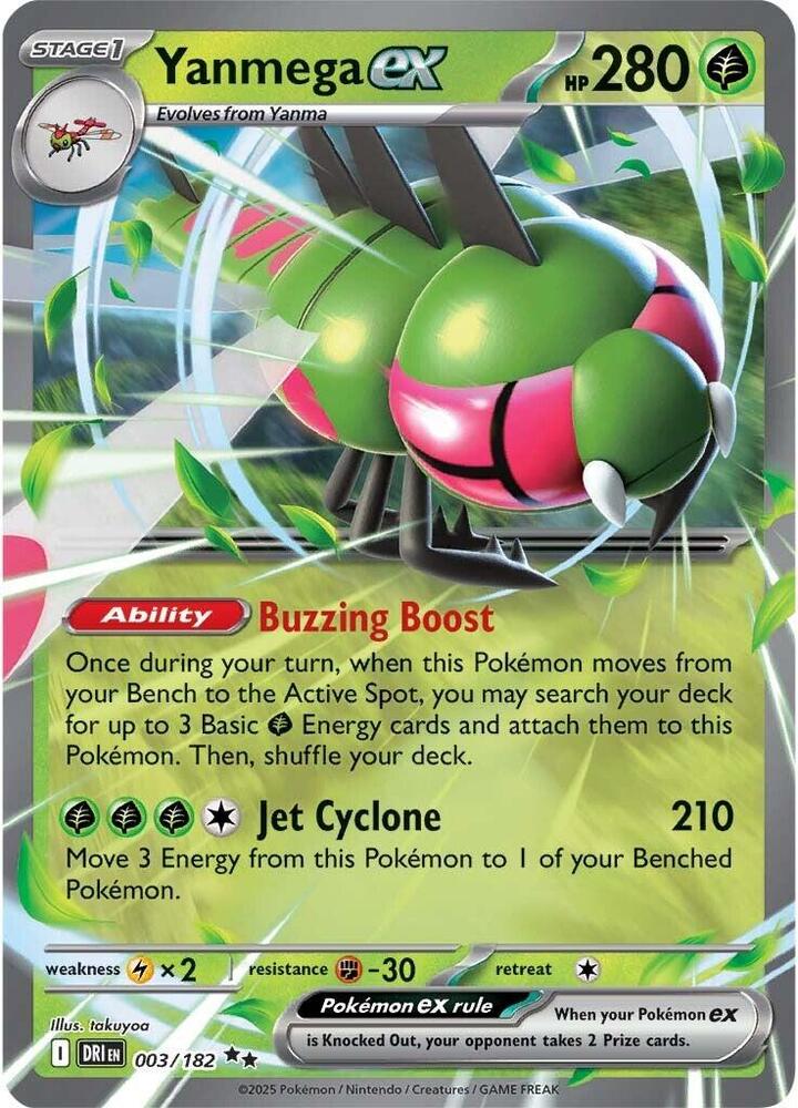 Carta Pokémon Yanmega ex - 003/182 003/182