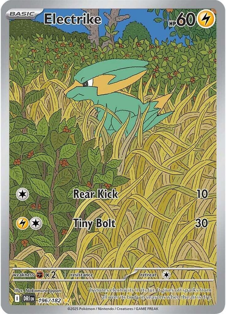 Carta Pokémon Electrike - 196/182 196/182