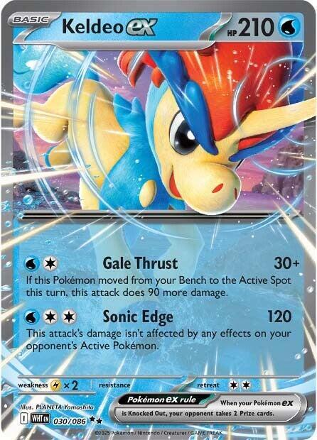 Carta Pokémon Keldeo ex 030/086