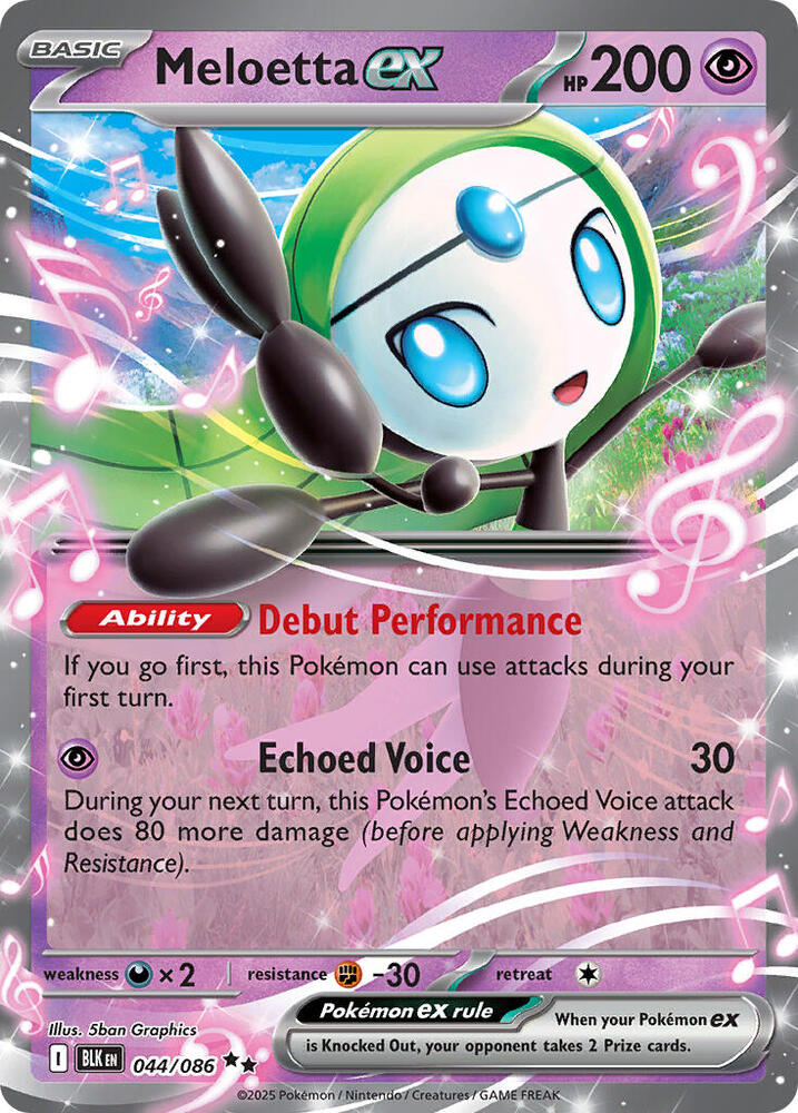 Carta Pokémon Meloetta ex 044/086