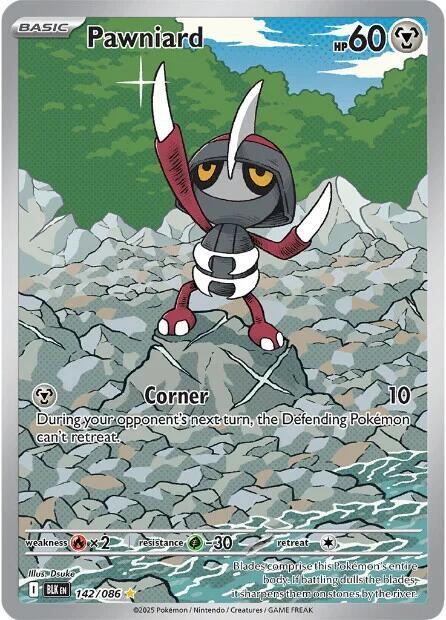 Carta Pokémon Pawniard - 142/086 142/086