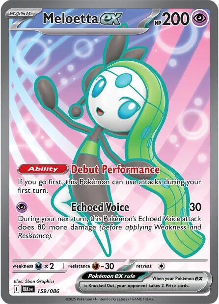 Carta Pokémon Meloetta ex - 159/086 159/086