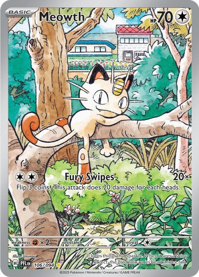 Carta Pokémon Meowth 106/094