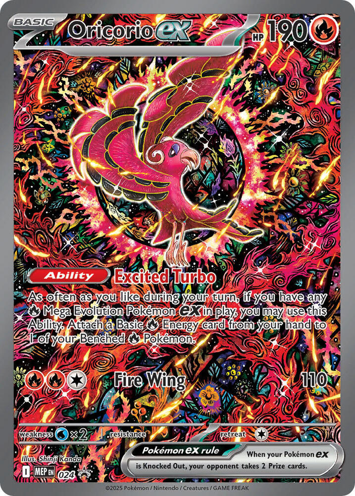 Carta Pokémon Oricorio ex - 024 024