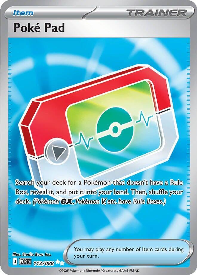 Carta Pokémon Poke Pad - 113/088 113/088