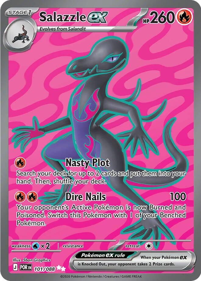 Carta Pokémon Salazzle ex - 101/088 101/088