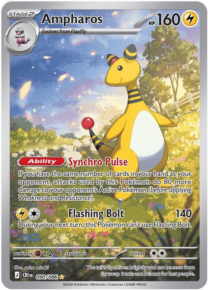 Carta Pokémon Ampharos - 090/086 090/086