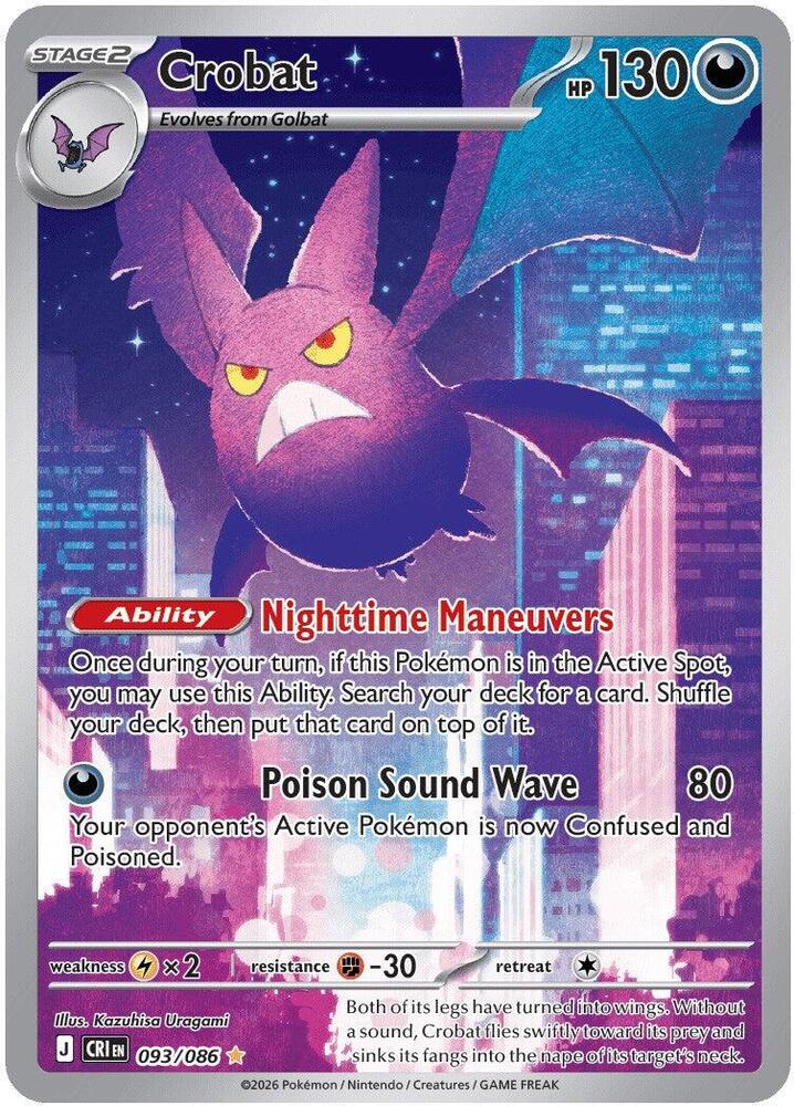 Carta Pokémon Crobat - 093/086 093/086