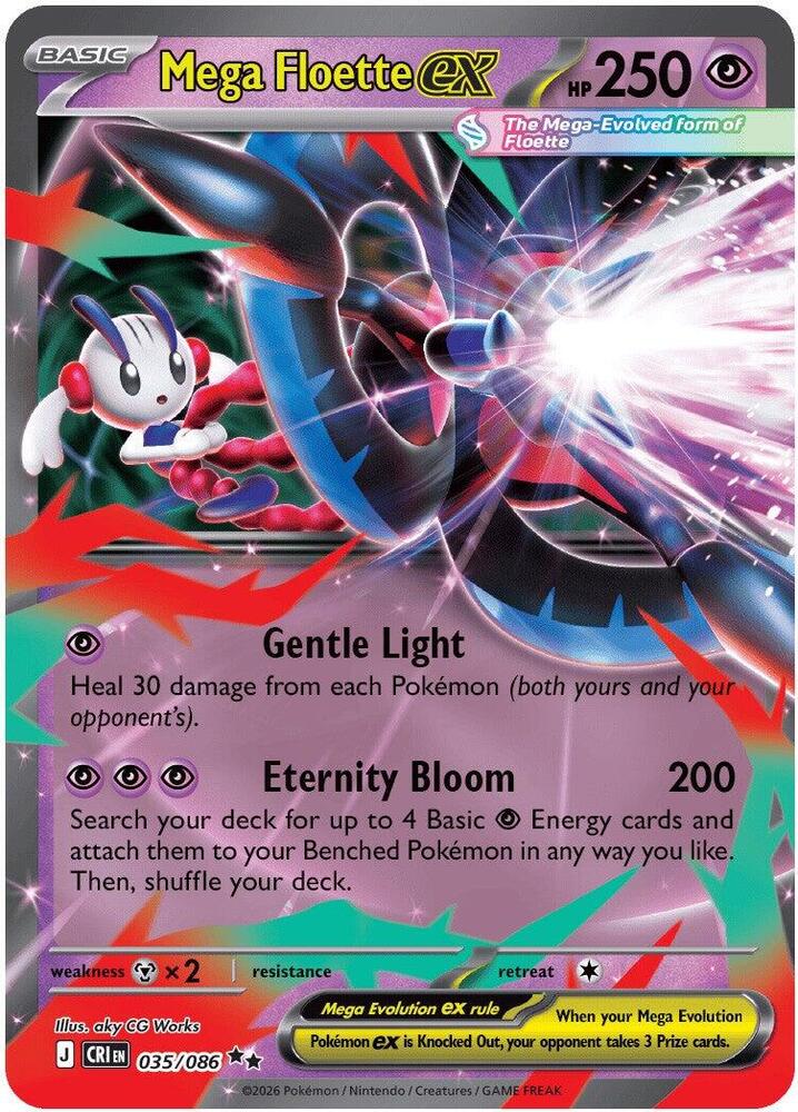 Carta Pokémon Mega Floette ex - 035/086 035/086