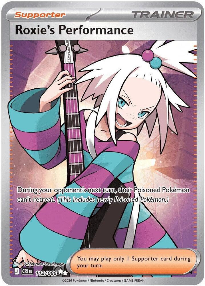 Carta Pokémon Roxie's Performance - 112/086 112/086
