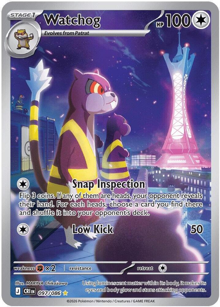 Carta Pokémon Watchog - 097/086 097/086