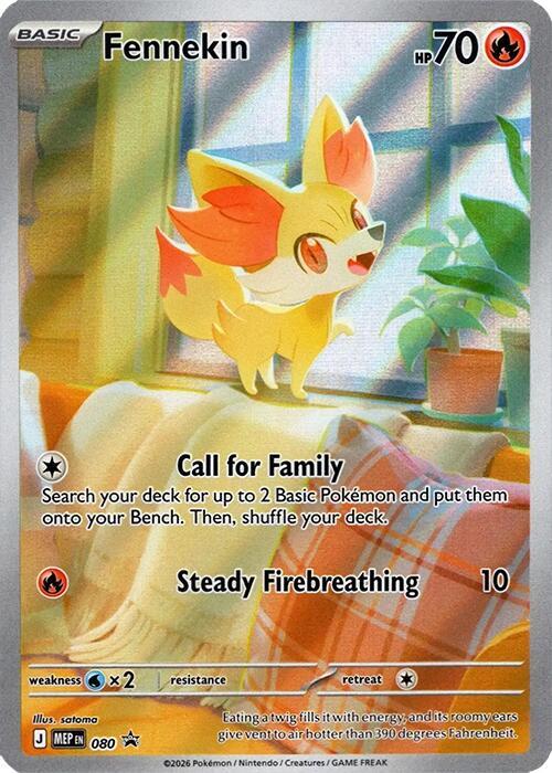 Carta Pokémon Fennekin - 080 080