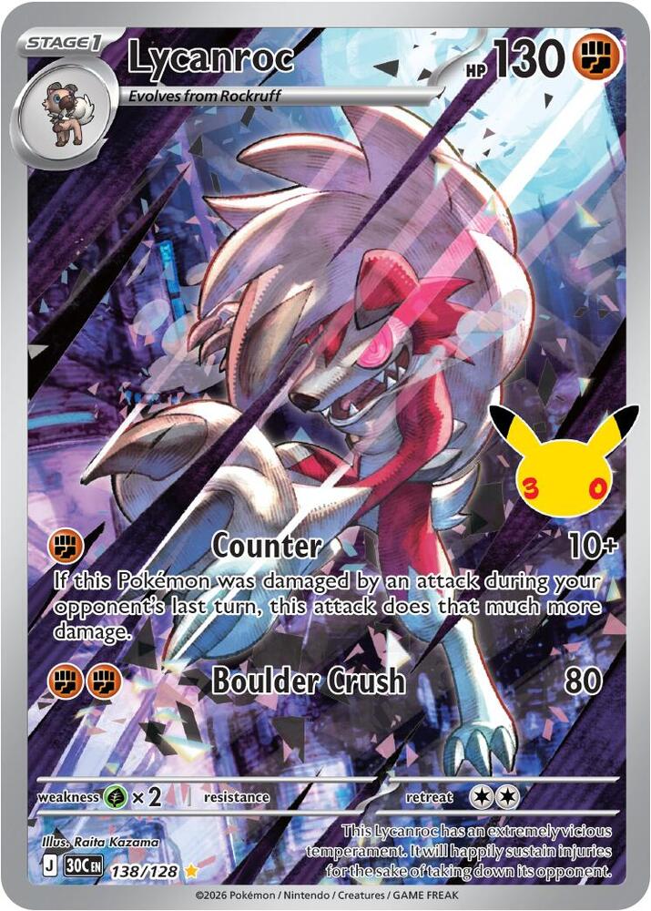 Carta Pokémon Lycanroc - 138/128 138/128