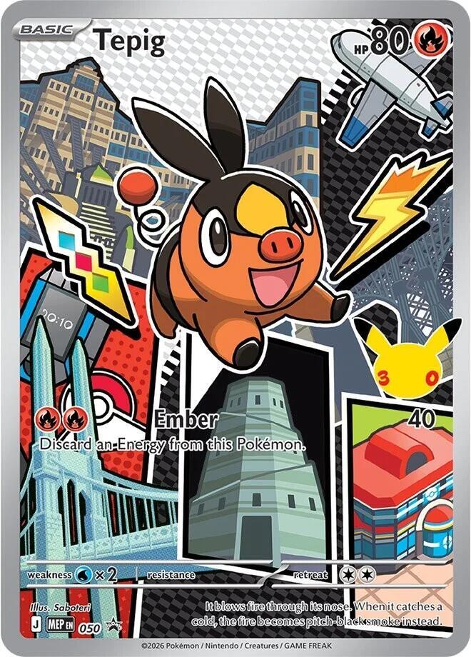 Carta Pokémon Tepig - 050 050