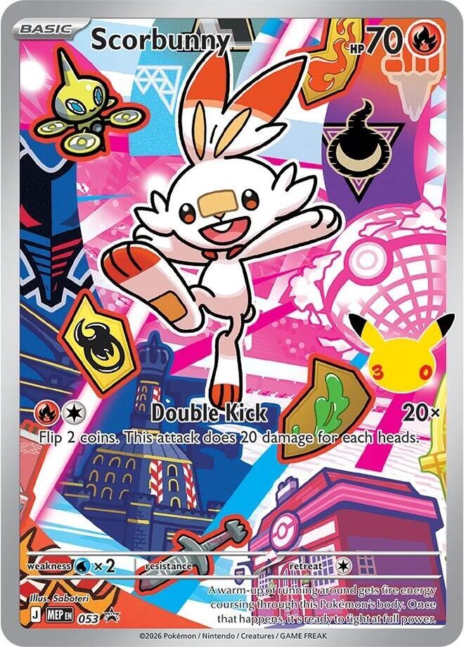 Carta Pokémon Scorbunny - 053 053