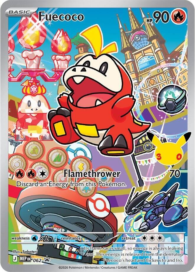 Carta Pokémon Fuecoco -  062 062