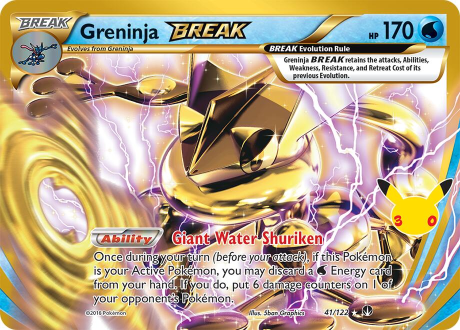 Carta Pokémon Greninja BREAK 41/122