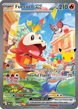 Carta Pokémon Fuecoco ex - 147/128 147/128