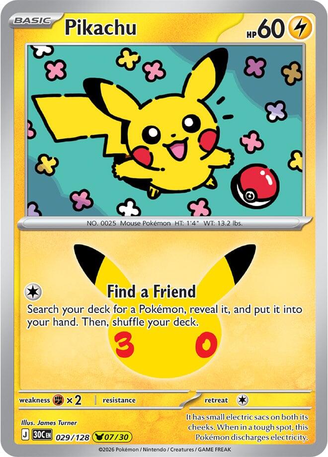 Carta Pokémon Pikachu - 029/128 029/128