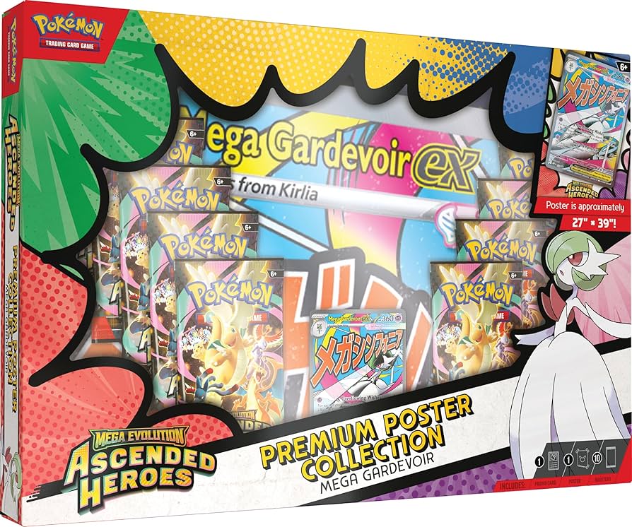POKEMON TCG: MEGA EVOLUTION—ASCENDED HEROES PREMIUM POSTER COLLECTION—MEGA GARDEVOIR