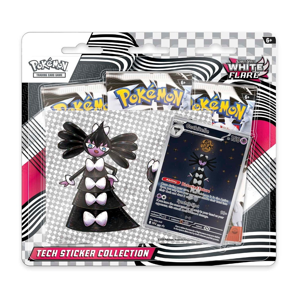 POKEMON TCG: SCARLET & VIOLET—GOTHIELLE WHITE FLARE TECH STICKER COLLECTION