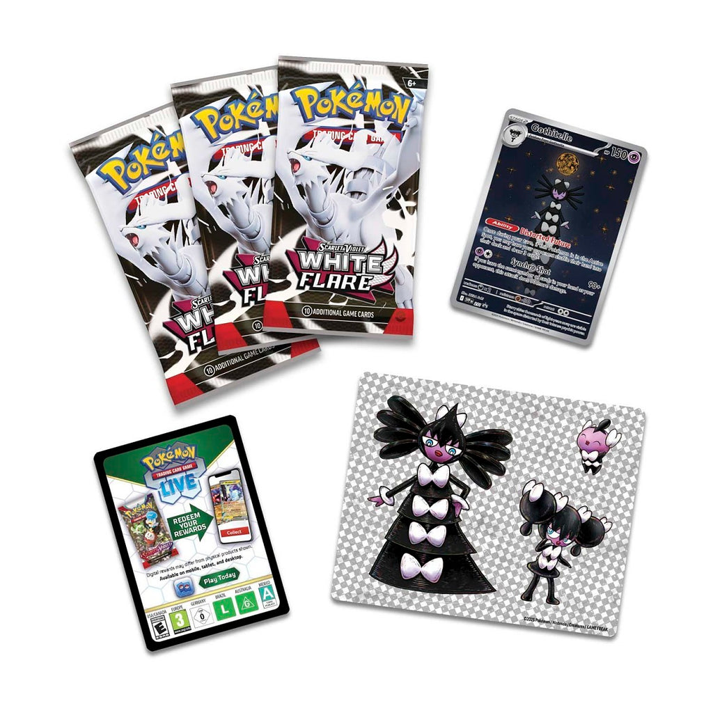 POKEMON TCG: SCARLET & VIOLET—GOTHIELLE WHITE FLARE TECH STICKER COLLECTION