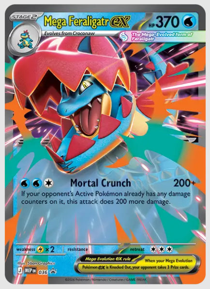 POKEMON TCG—MEGA EVOLUTION: ASCENDED HEROES—MEGA FERALIGATR EX BOX