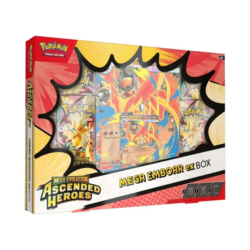 POKEMON TCG—MEGA EVOLUTION: ASCENDED HEROES—MEGA EMBOAR EX BOX