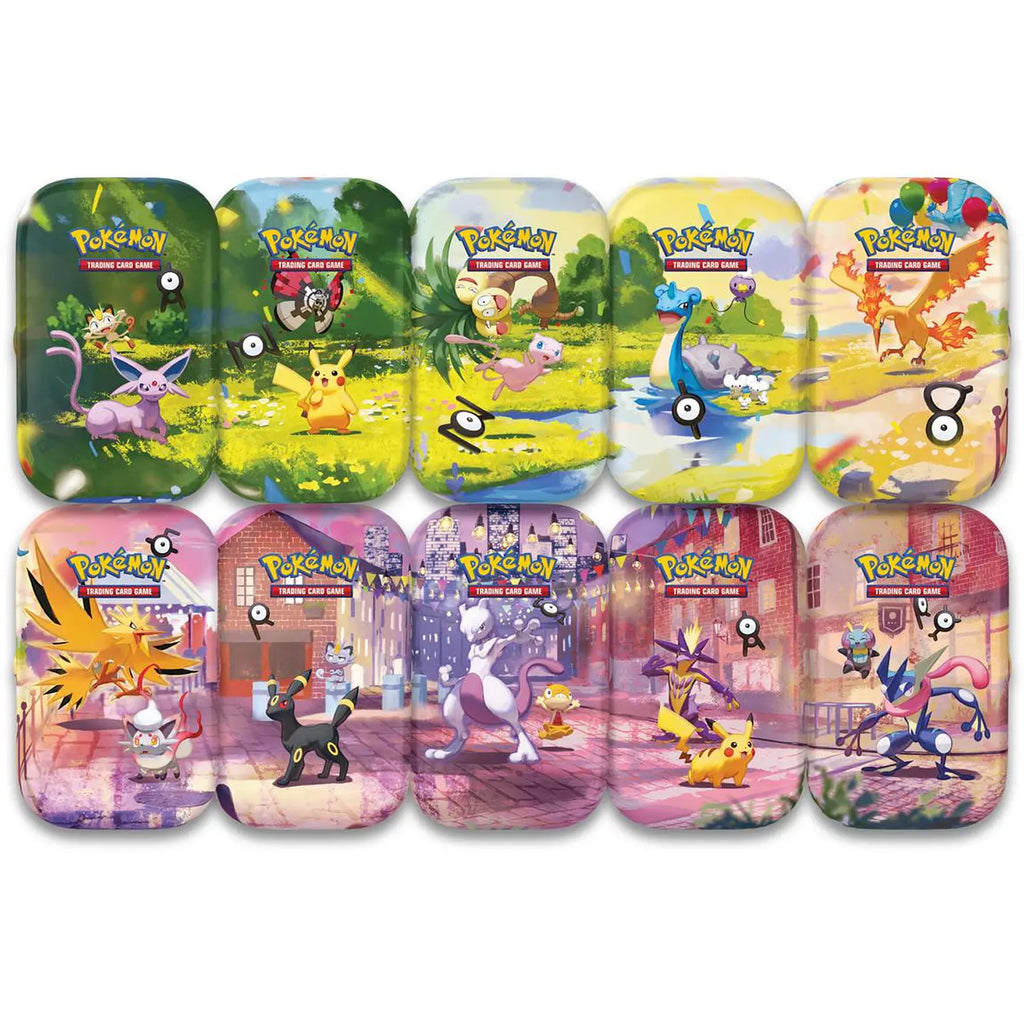 POKEMON TCG: 30TH CELEBRATION—MINI TINS SET COMPLETO (10 UNIDADES) — PREVENTA 02/10/2026