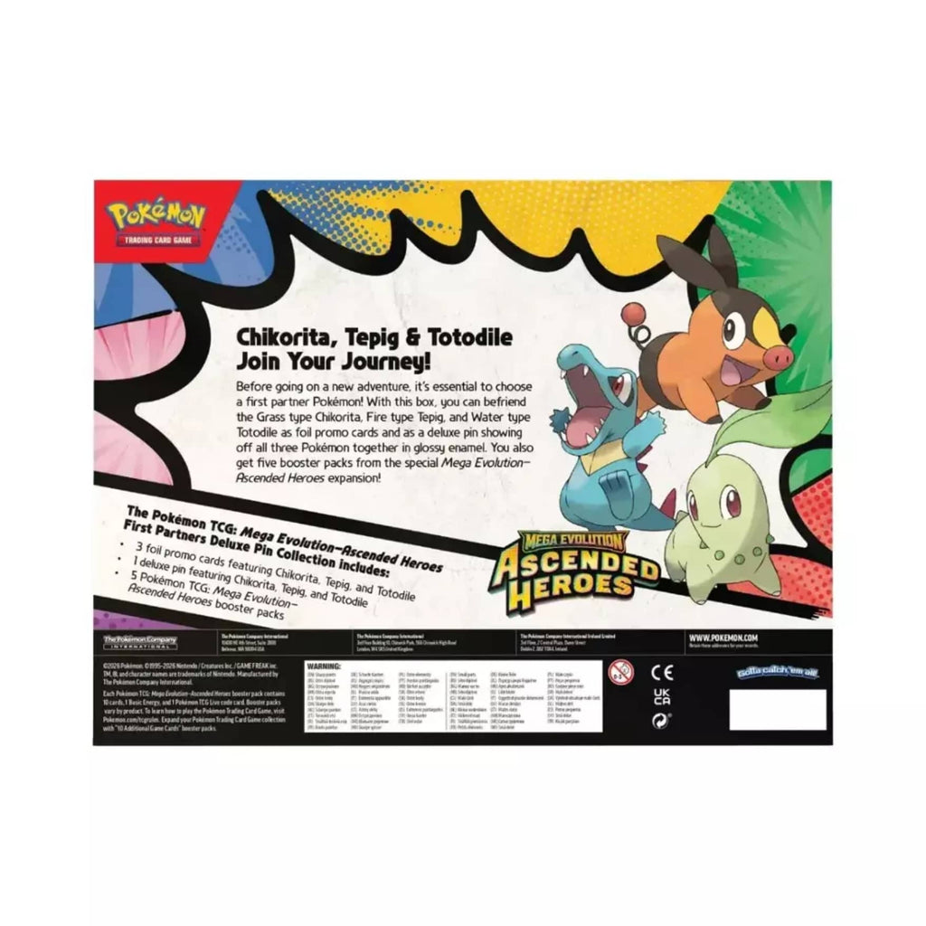 POKEMON TCG: MEGA EVOLUTION—ASCENDED HEROES FIRST PARTNERS DELUXE PIN COLLECTION